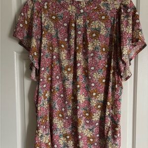 Listicle Floral Multicolor Blouse